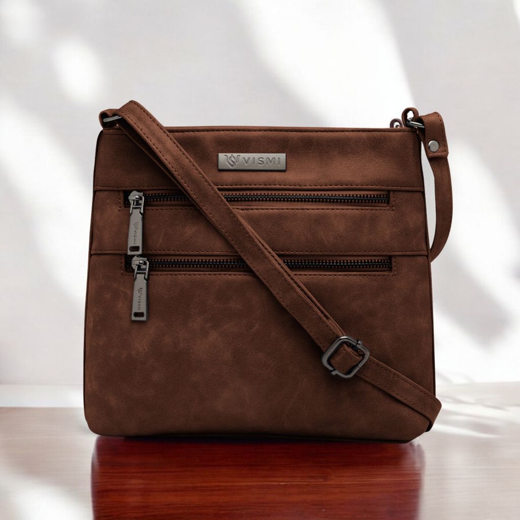 VISMIINTREND Sling Bag for Women | Crossbody Messenger Bag | Pu Leather Stylish Shoulder Bag | Water Resistant Adjustable Strap view 2