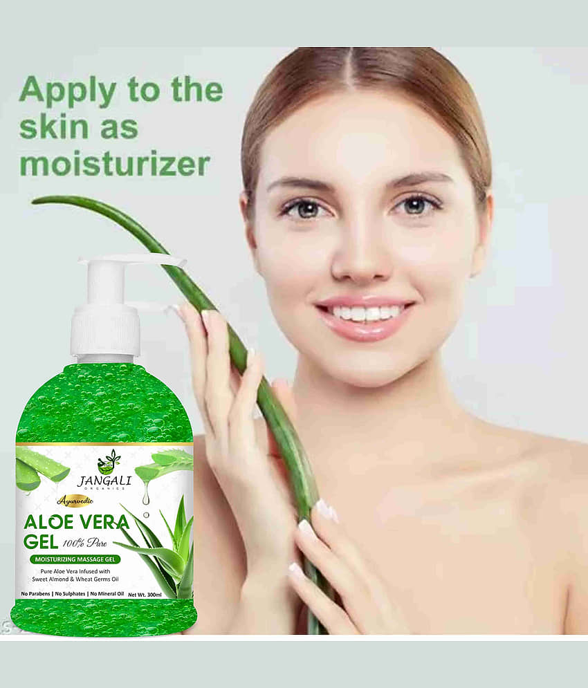 PURE JANGALI ORGANICS Aloe Vera Gel - Moisturize Skin & Younger Looking 300ML view 2