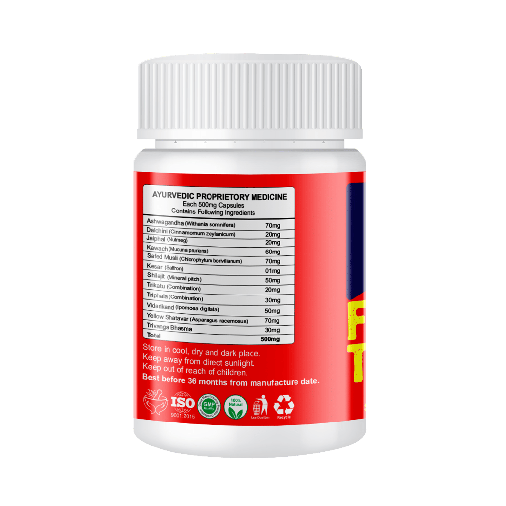 Fuel to Fire For Men Capsules (Booster for Men-Strength, Stamina, Energy Enhancing, Mood, Endurance Boost) view 2