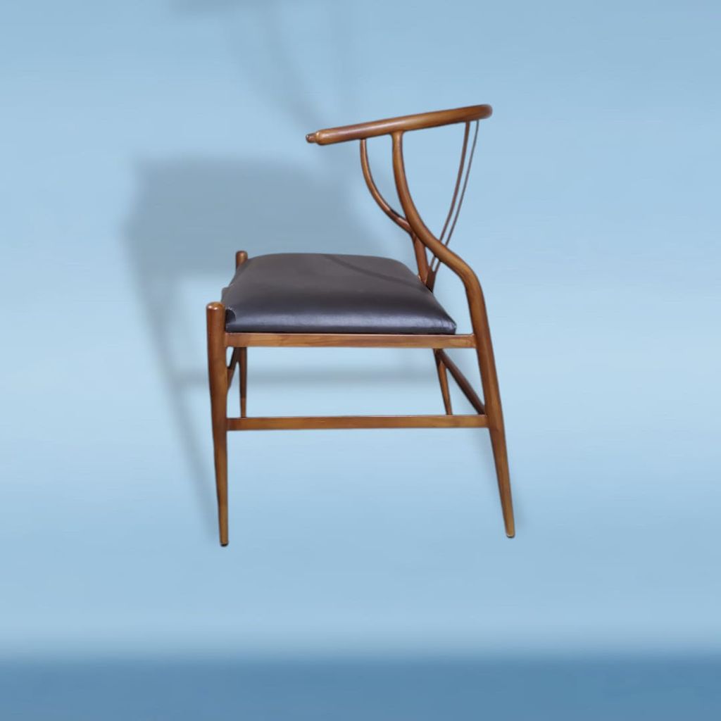 wishbone Chairs Modern Minimalist Home Wrought Iron Chair Backrest Tea Chair Dining Chair Kitchen Furniture Back Armchair view 2