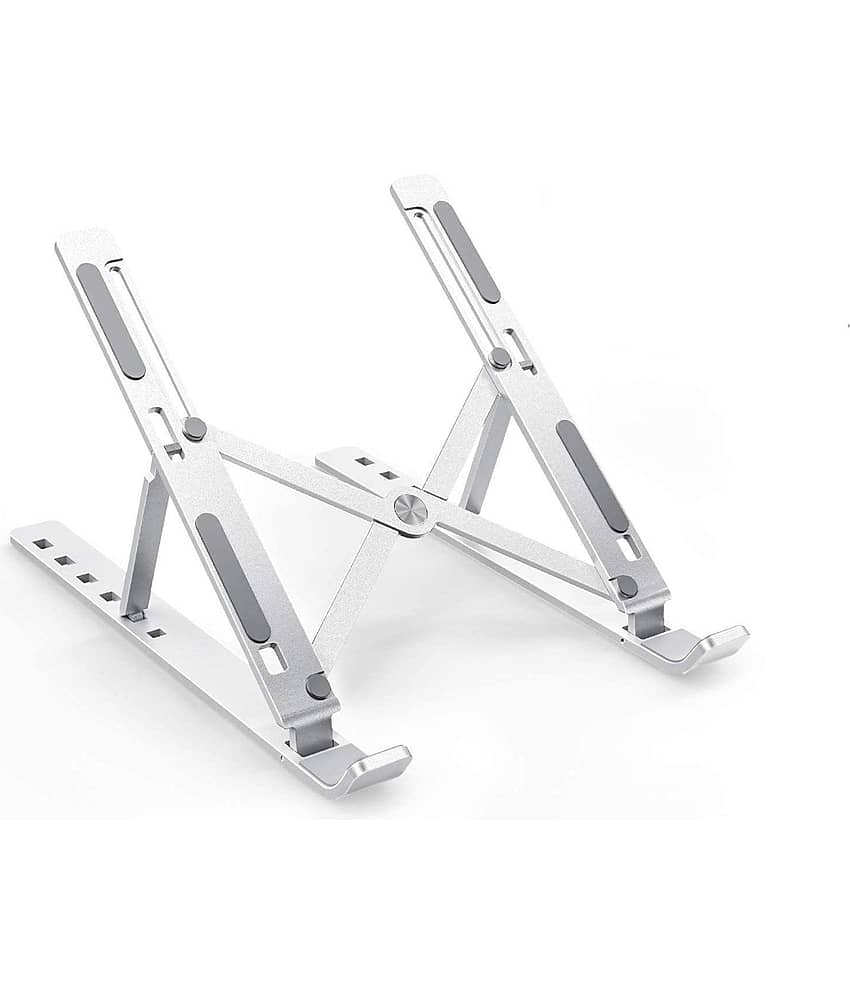 THRIFTKART Laptop Table For Upto 43.18 cm (17) Silver view 2