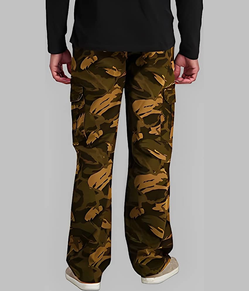 Reoutlook Relax Flat Men's Cargos - Green ( Pack of 1 ) view 2