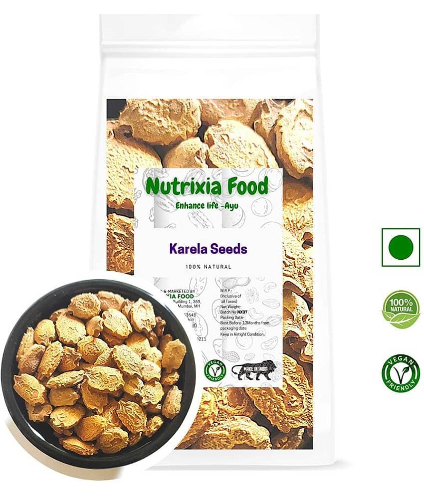 Nutrixia Food Karela Seeds करेला बीज/Bitter Gourd Raw Herbs 100 gm