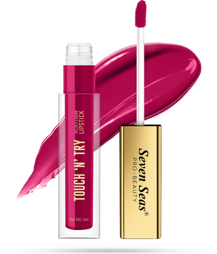 Seven Seas Longwear Raspberry Pink Matte Finish Lipstick, 4ml view 2