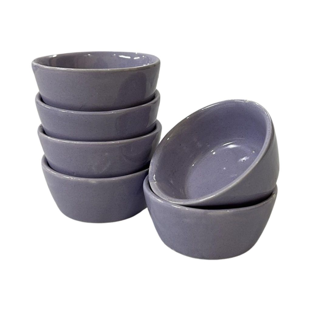 Ceramic Dining Glossy Purple Ceramic Dip Bowls Set of 6 view 2