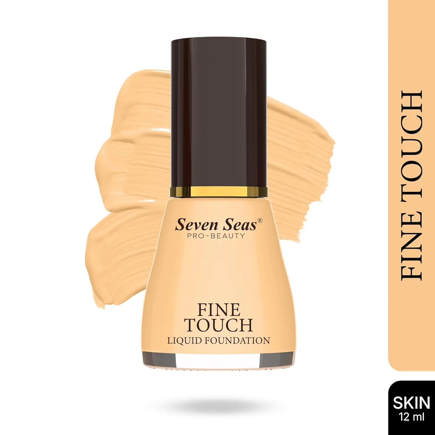 Seven Seas Fine Touch Liquid Foundation | Long Lasting | Waterproof | Lightweight | Matte Finish Foundation for Face Makeup (Skin, 12ML) view 2
