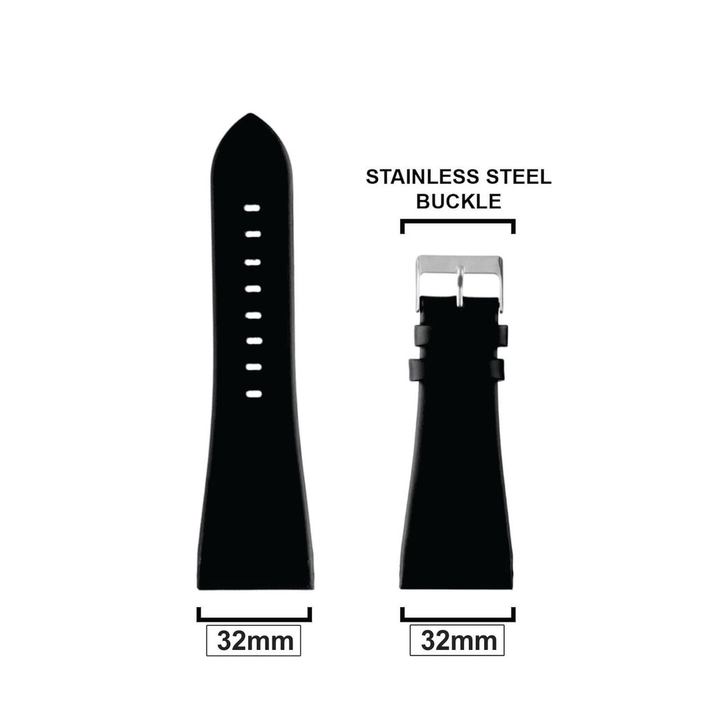 32mm Leather Watch Strap Compatible With ''POLICE'' Watches Only (32mm) view 2