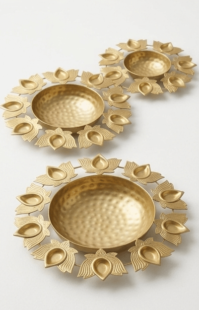 Urli set/Urli with stand/Urli with bowl/ Diwali Home Decor Decoration Item. view 2