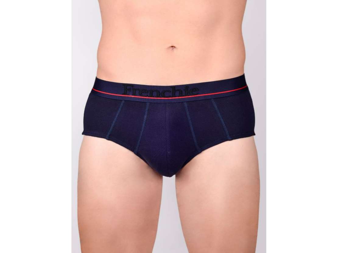FRENCHIE Casuals 4003 Men Solid Cotton Briefs in Assorted Colours Pack of 4 - M view 2