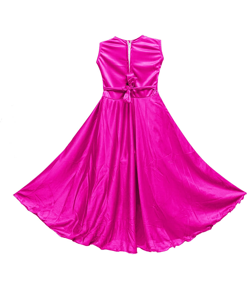 9stiches Lycra Dress For Girls ( Pack of 1 , Pink ) view 2