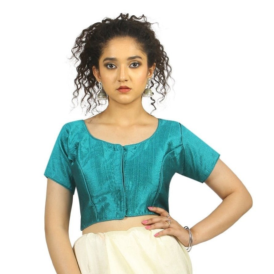 TheHangr Light Blue Fantom Silk Blouse - 34 view 2
