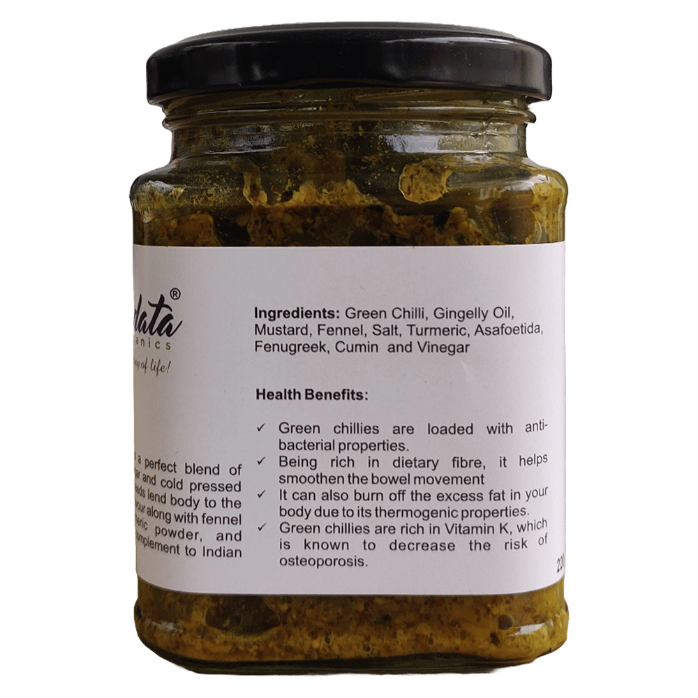 Avaleha Green Chilli Pickle 220 GM view 2