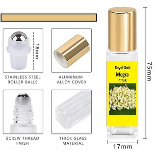 SnapSnop Royal Gold Mogra Attar 10ml for Pooja Rituals, Spiritual Worship and Personal Use Ittar view 2