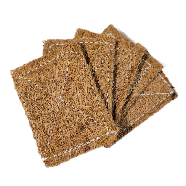 Stitched Coconut Coir Scrubber - Combo (Pack of 5)