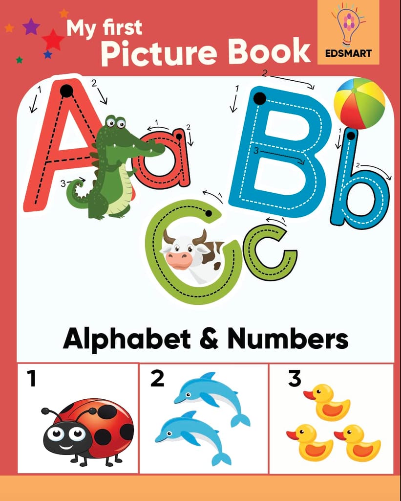 My First Picture Books for Kids - Alphabet ABC picture book and Numbers 123 picture book | HARDCOVER [Hardcover] [Jan 01, 2023] Edsmart Edu Services Pvt Ltd and Edsmart Edu Services Pvt Ltd view 2