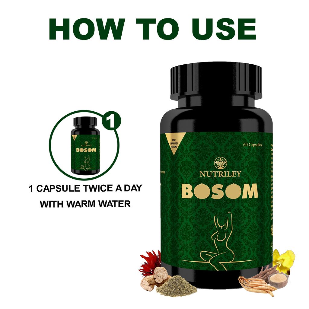 Nutriley Bosom - Breast Enlargement Capsules (60 Capsules) view 2