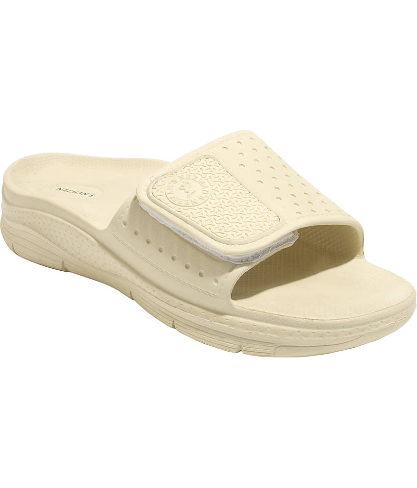 Neeman's Beige Men's Slide Flip Flop view 2