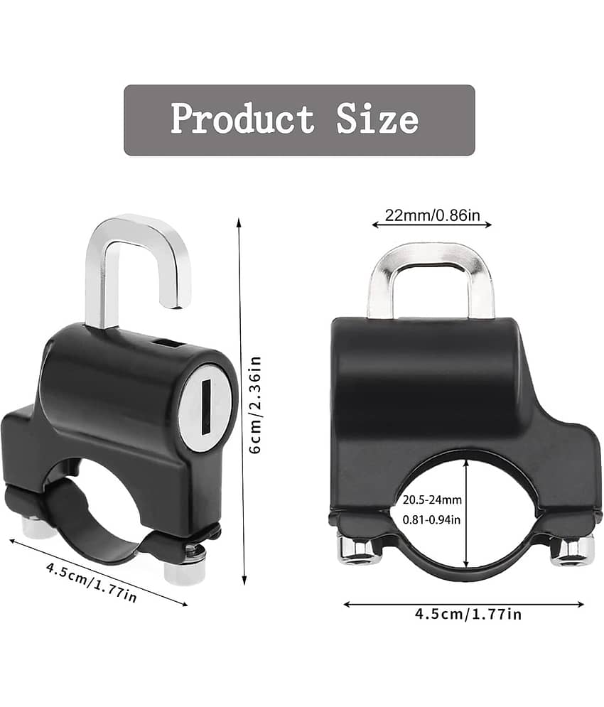 MANDEV Mount Type Helmet Lock - Key Lock view 2