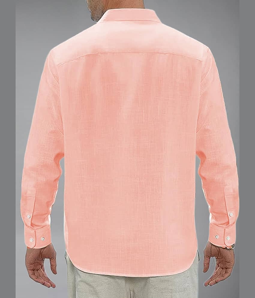 Vida Loca Cotton Blend Slim Fit Solids Full Sleeves Men's Casual Shirt - Mehandi ( Pack of 1 ) view 2