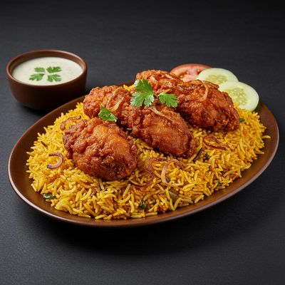 Chicken fry biryani
