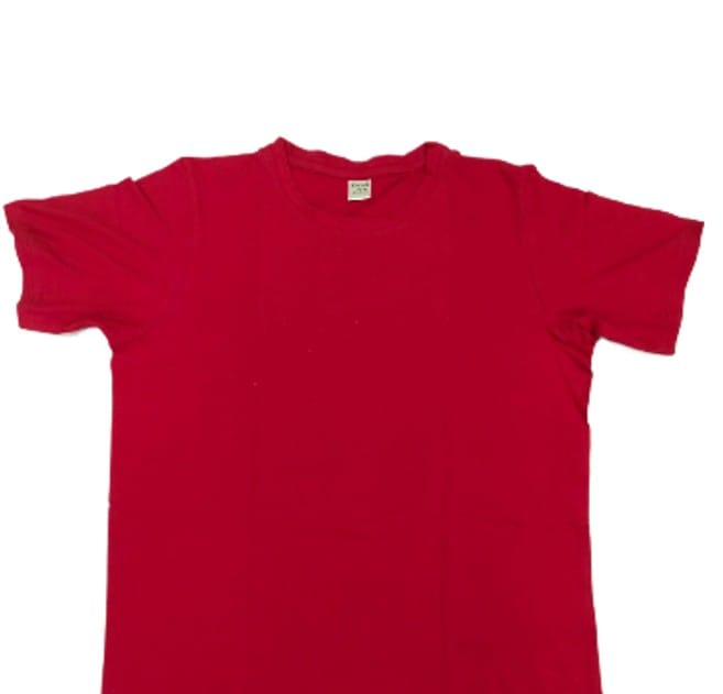 Classic Red Crew Neck T-Shirt – Comfortable & Stylish view 2
