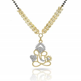 Hetprit Brass Gold Plated Beautiful Mangalsutra For Women view 2