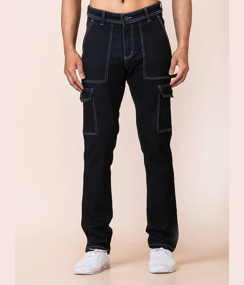 Aflash Regular Fit Basic Men's Jeans - Black ( Pack of 1 )