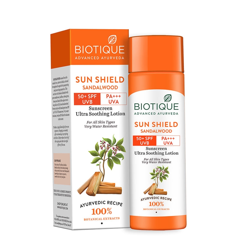 Biotique Sun Shield Sandalwood 50+SPF Sunscreen Lotion 50ml