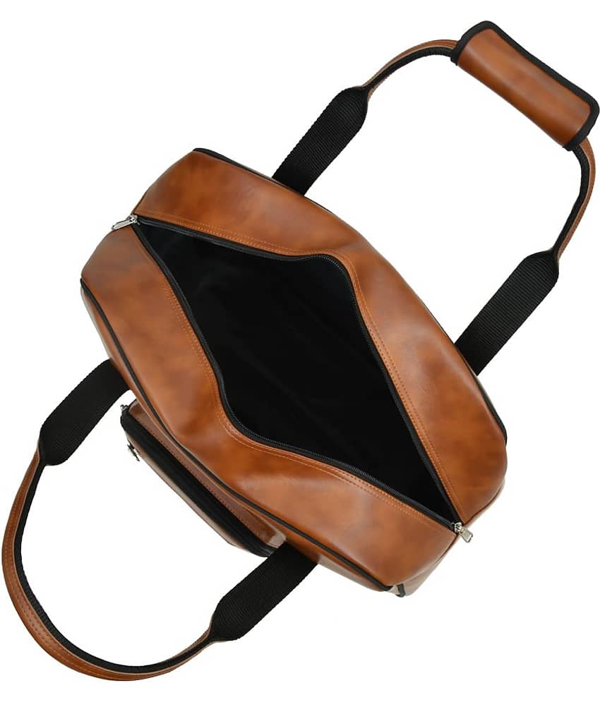 MATRICE - Tan Artificial Leather Duffle Bag view 2