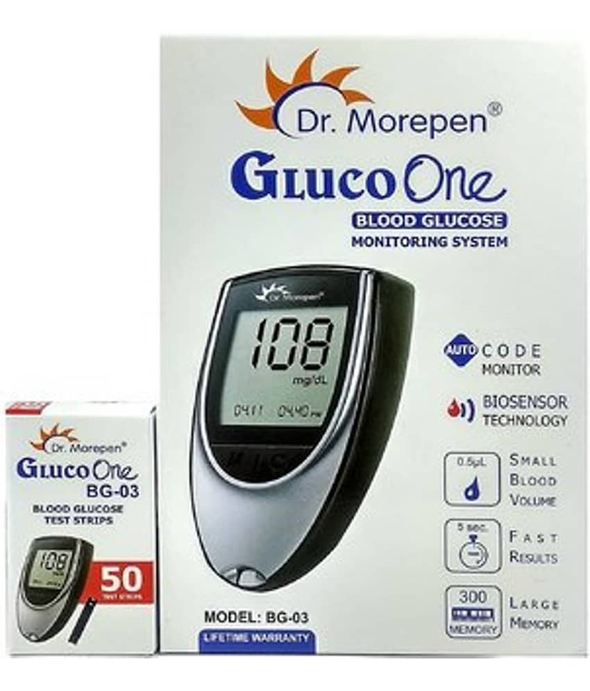 Dr. Morepen Morepen GlucoMeter + 50 Strips BG-03 view 2