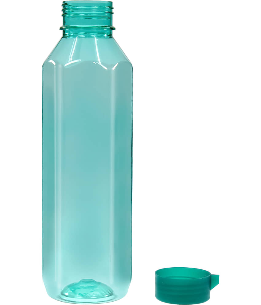 PearlPet Topaz-1000ML-GREEN-6PCS Green Plastic Water Bottle 1000 mL ( Set of 6 ) view 2