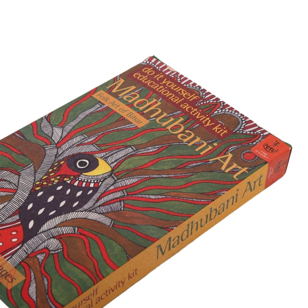DIY Colouring Folk Art kit Madhubani Painting view 2