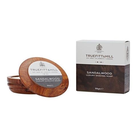 Truefitt & Hill Sandalwood Luxury Shaving Soap In Wooden Bowl 1 Piece