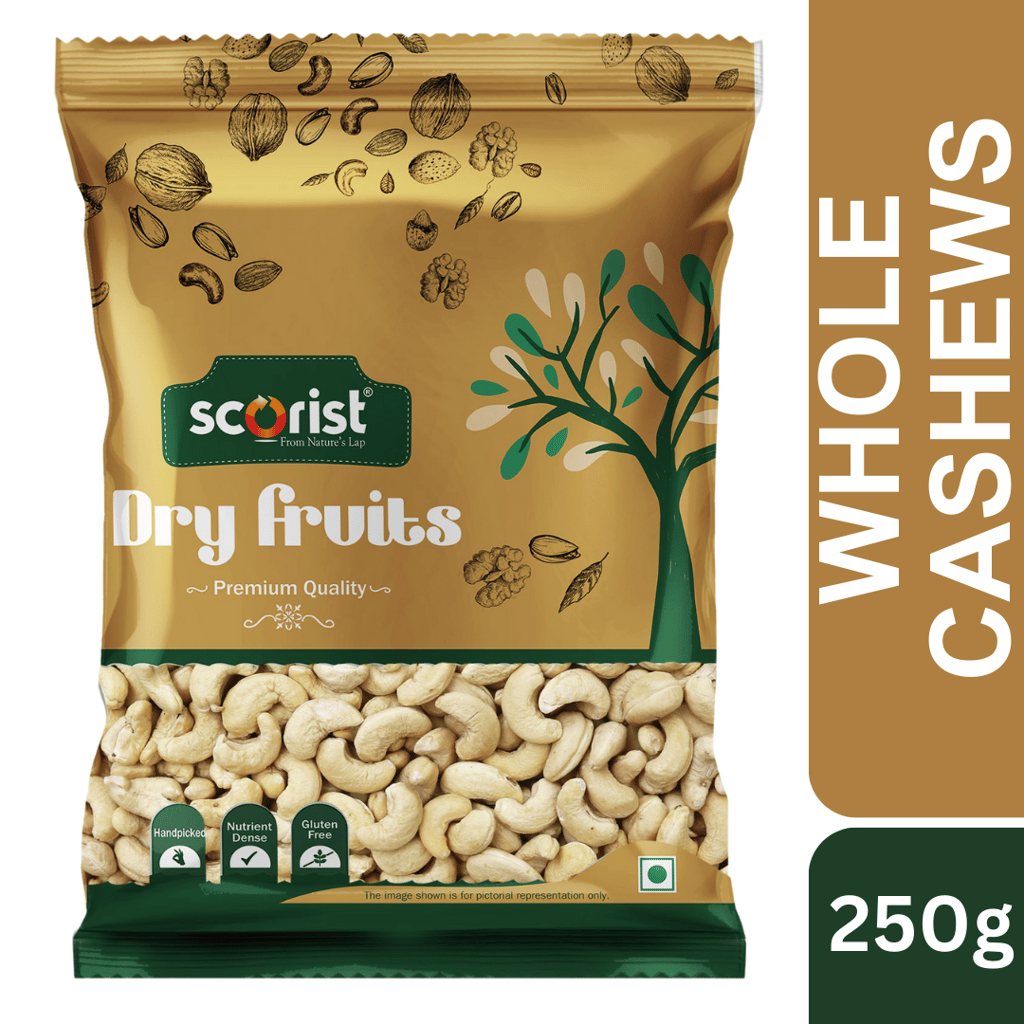Scorist Popular Raw Cashews 250g