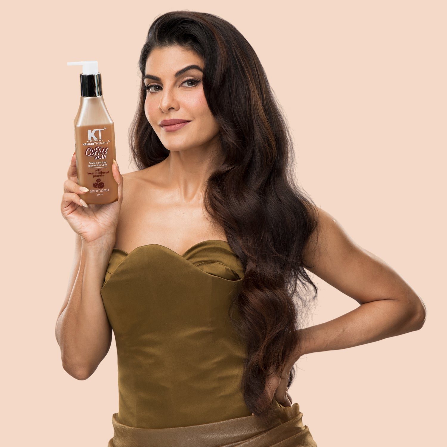 KT Professional Coffee Bean Shampoo & Conditioner, Scalp Exfoliation & Improved Hair Colour - 500ml view 2