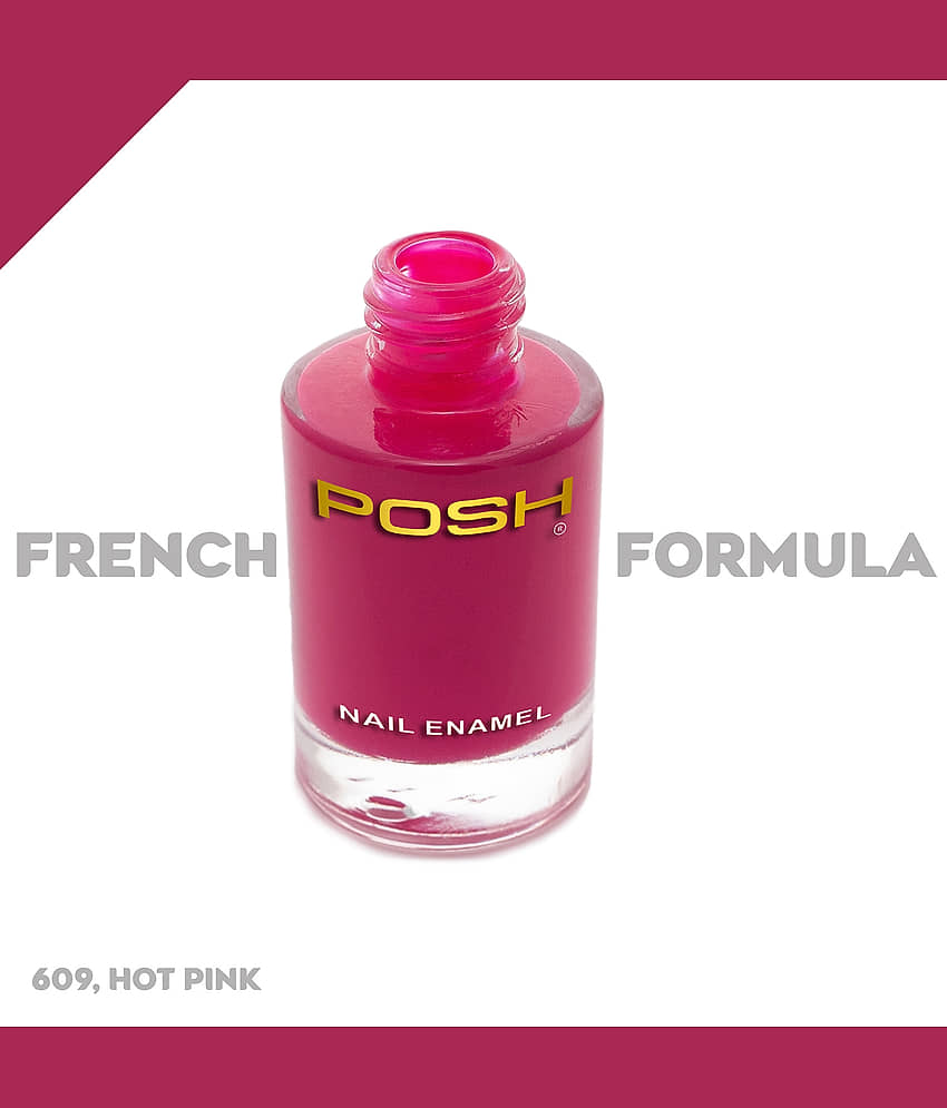 Posh Nail Polish Maroon Glossy Pack of 4 36 mL view 2