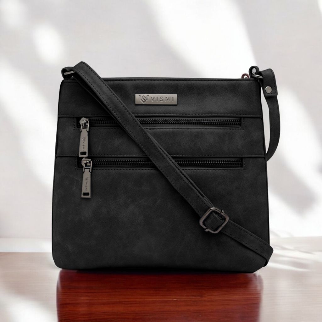 VISMIINTREND Sling Bag for Women | Crossbody Messenger Bag | Pu Leather Stylish Shoulder Bag | Water Resistant Adjustable Strap view 2
