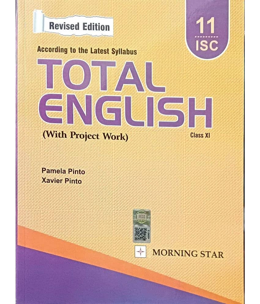 ISC Total English for Class 11 - Examination 2023-24 view 2