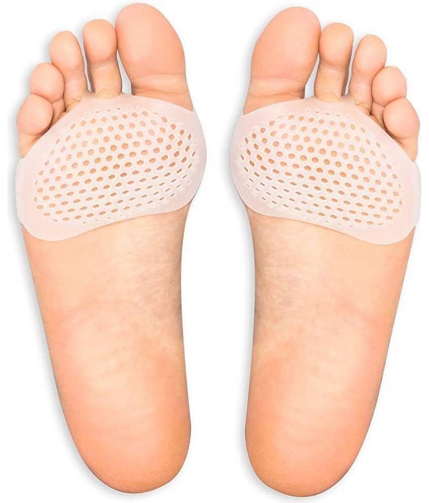 MV creation Soft Silicon Gel Half Toe Sleeve Forefoot Pads For Pain Relief view 2