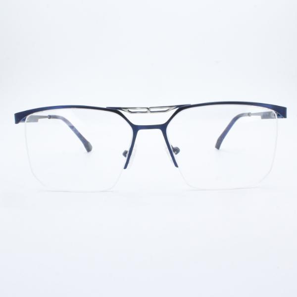 Lensoz Elite X Luxe Half Rim Rectangle Z - Medium - Master Blue view 2