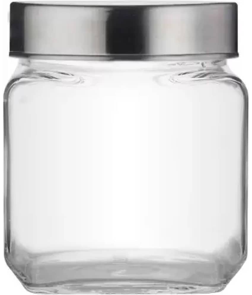 skwaion - Silver Glass Spice Container ( Set of 8 ) - 600 ml view 2