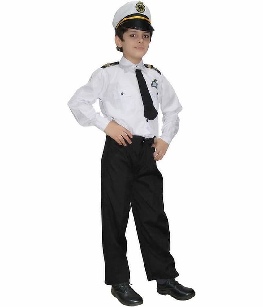 Our Helper Pilot Costume For Kids, Airline Pilot Dress With Hat - 7-8 years view 2