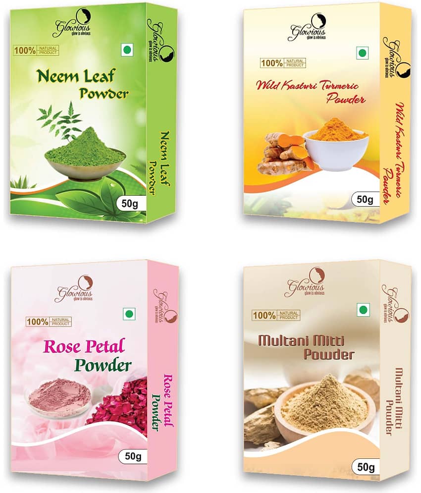 glowious - Skin Toning Face Pack for Normal Skin ( Pack of 4 )