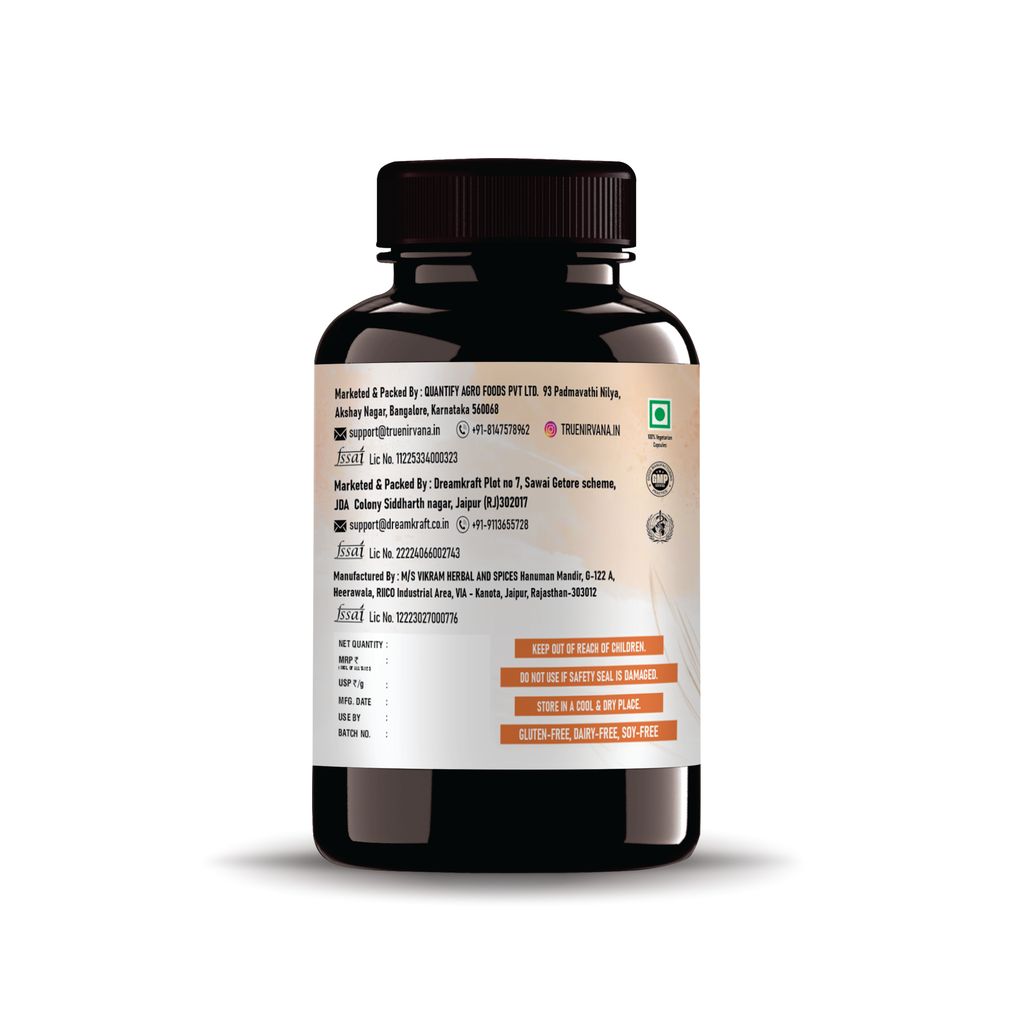 True Nirvana Curcumin Extract Veg Capsules Advanced Anti-Aging & Anti-Inflammation 60 Capsules view 2