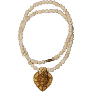 Radhe Krishan Ji Tulsi Mala Beads Wood Necklace view 2