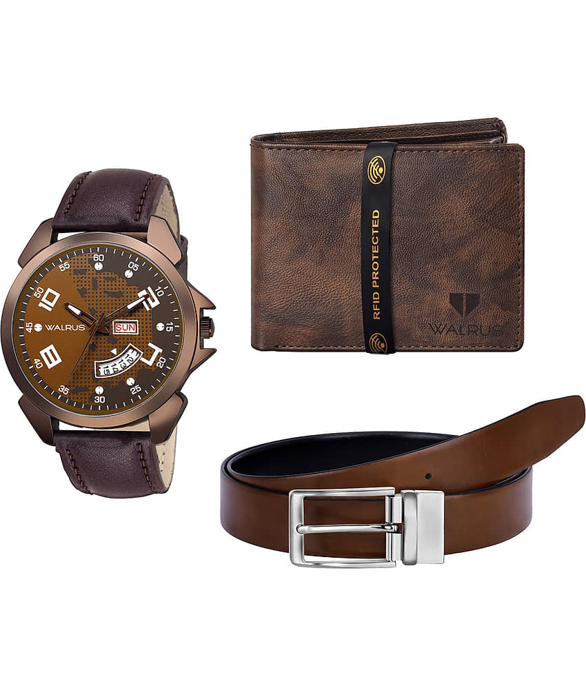 Walrus WWWBC-COMBO44 Leather Analog Men's Watch view 2