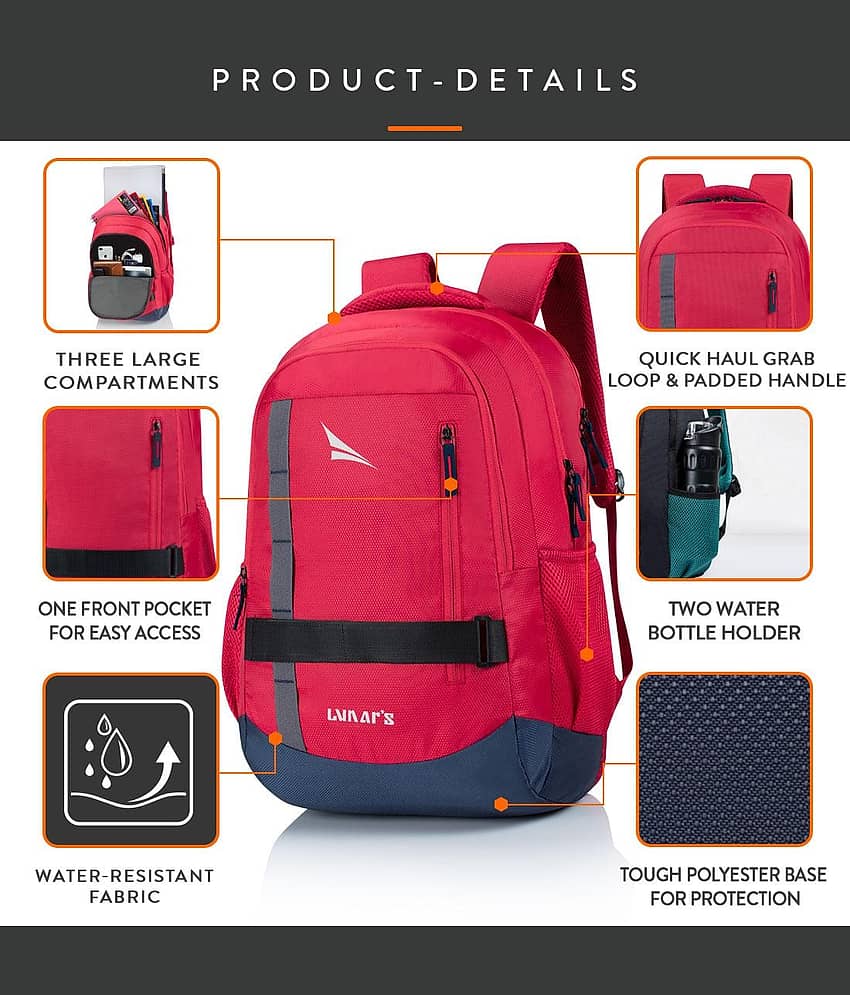 Lunar's 48 Ltrs Multi Color Backpack view 2