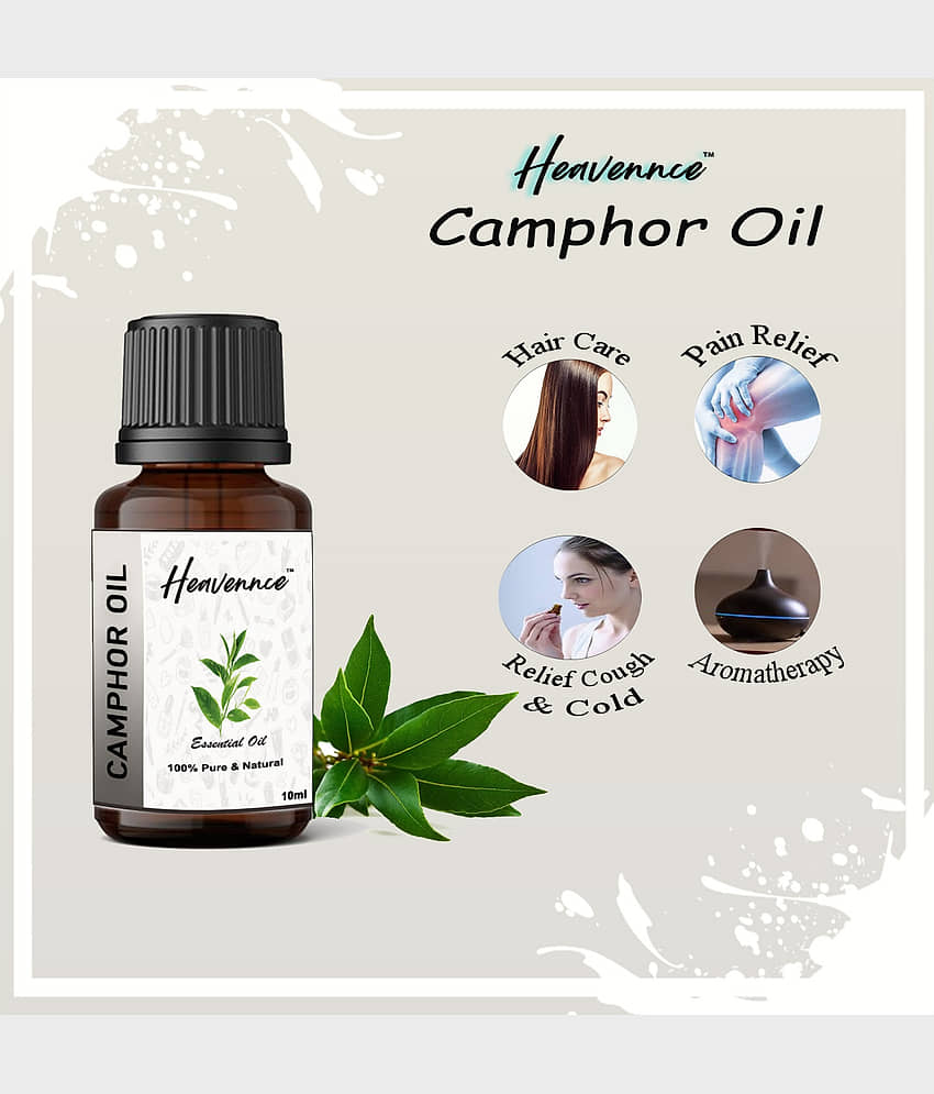Heavennce Camphor Aromatherapy Essential Oil Aromatic With Dropper 10 mL ( Pack of 1 ) view 2