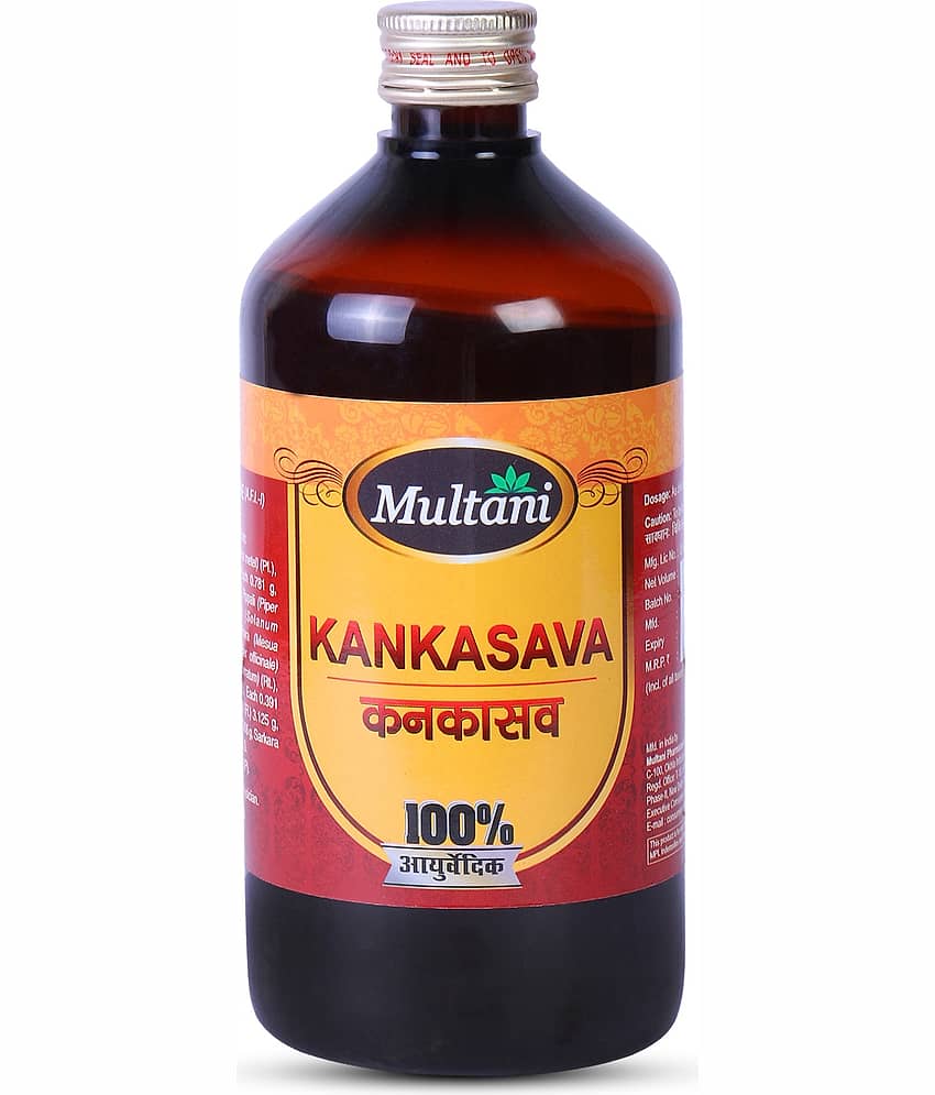Multani Ayurvedic Kankasava Syrup Reduces Chest & Nasal Congestion - 450ml (Pack of 1)