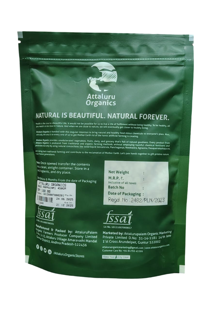 Attaluru Organics Toor Daal view 2
